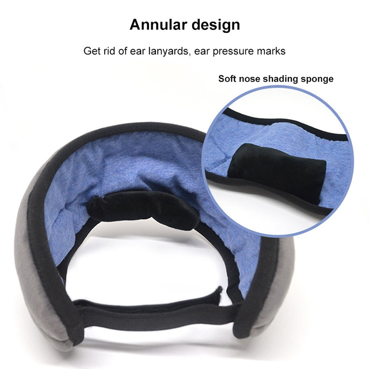 YR-01 Micro USB Charging Bluetooth Music Sleeping Eye Mask Stress Relief Shading Velvet Smart Eye Mask