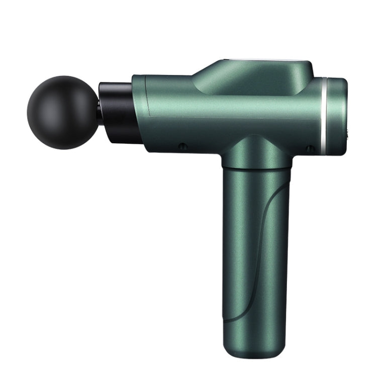 LCD USB Rechargeable Massager Body Massage Band Muscle Massager Relaxer, Style: 4 Massage Heads(Green)