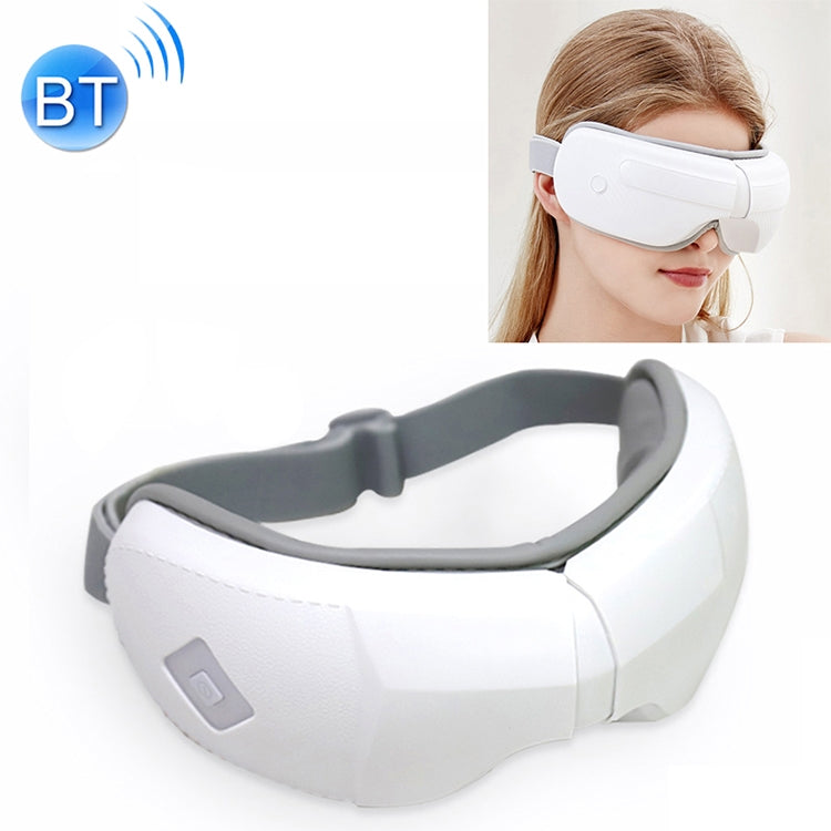 Y-08 5V 5W Bluetooth Multifunctional Eye Airbag Massager Wireless Smart Hot Compress Music Voice Eye Protector(White)