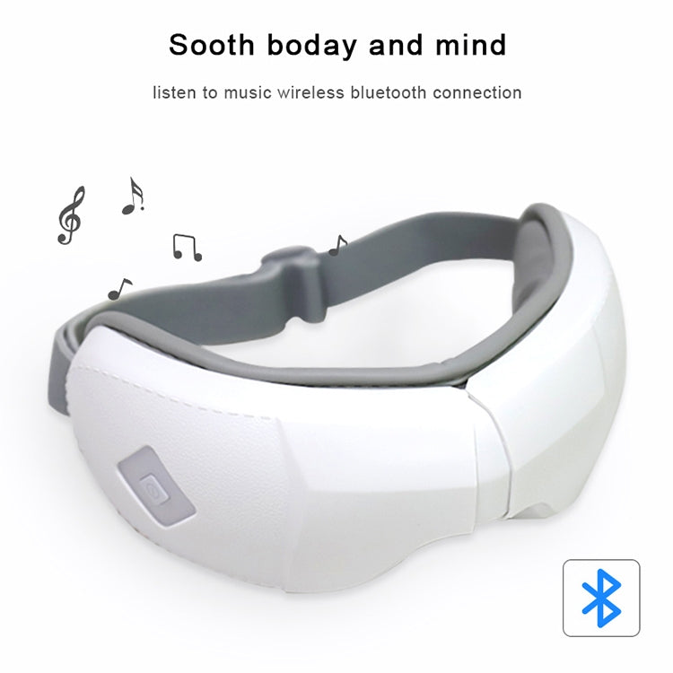 Y-08 5V 5W Bluetooth Multifunctional Eye Airbag Massager Wireless Smart Hot Compress Music Voice Eye Protector(White)