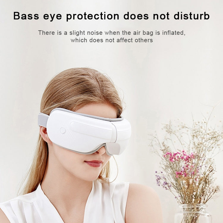 Y-08 5V 5W Bluetooth Multifunctional Eye Airbag Massager Wireless Smart Hot Compress Music Voice Eye Protector(White)
