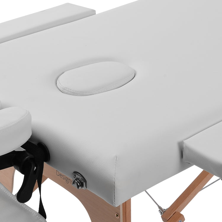 [JPN Warehouse] Seven-stage Height-adjustable Folding Therapeutic Massage Bed with Armrests and Headrest, Size: 186 x 72.5cm, Height Range: 42-61cm