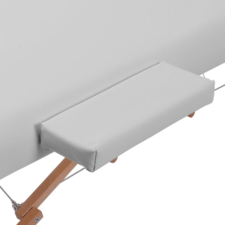 [JPN Warehouse] Seven-stage Height-adjustable Folding Therapeutic Massage Bed with Armrests and Headrest, Size: 186 x 72.5cm, Height Range: 42-61cm