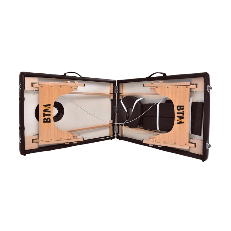 [JPN Warehouse] Seven-stage Height-adjustable Folding Therapeutic Massage Bed with Armrests and Headrest, Size: 186 x 72.5cm, Height Range: 42-61cm