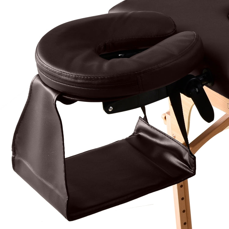 [JPN Warehouse] Seven-stage Height-adjustable Folding Therapeutic Massage Bed with Armrests and Headrest, Size: 186 x 72.5cm, Height Range: 42-61cm