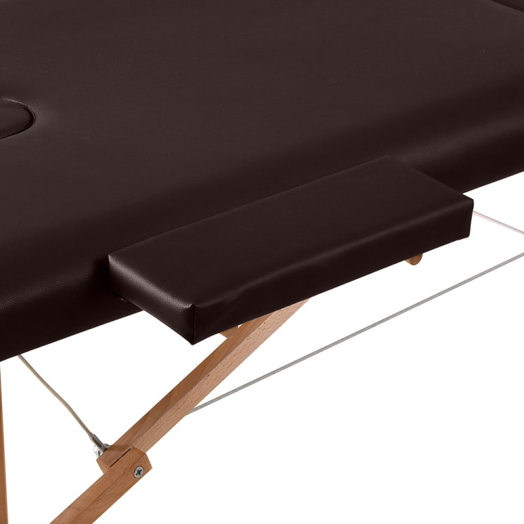 [JPN Warehouse] Seven-stage Height-adjustable Folding Therapeutic Massage Bed with Armrests and Headrest, Size: 186 x 72.5cm, Height Range: 42-61cm