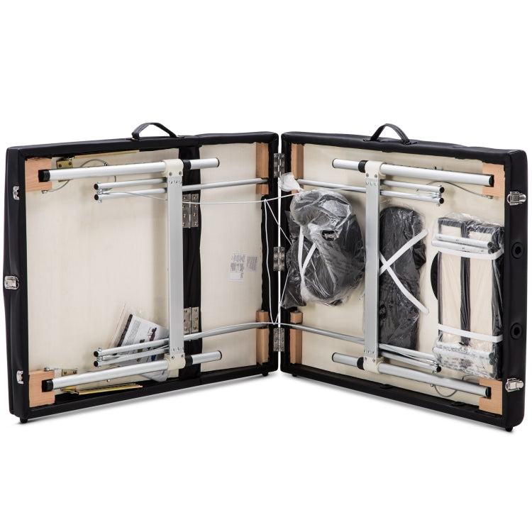 [US Warehouse] 84 inch Portable Foldable PU Massage Bed Sofa Bed(Black)