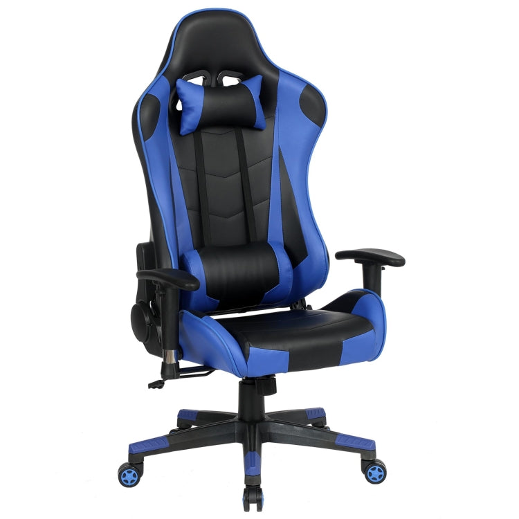 [US Warehouse] Office Chairs Computer High Back Swivel Chairs with Headrest & Back Support(Blue)