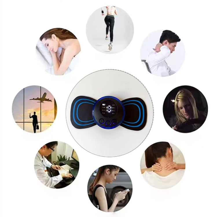 2pcs Portable Low Frequency Pulse Massager Cervical Massage Sticker