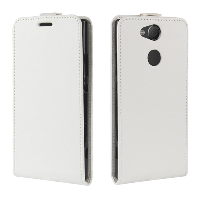 For Sony Xperia XA2 PU + TPU Crazy Horse Texture Vertical Flip Leather Case with Card Slots & Photo Frame