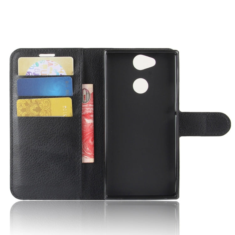For Sony Xperia XA2 Litchi Texture Horizontal Flip Leather Case with Wallet & Holder & Card Slots