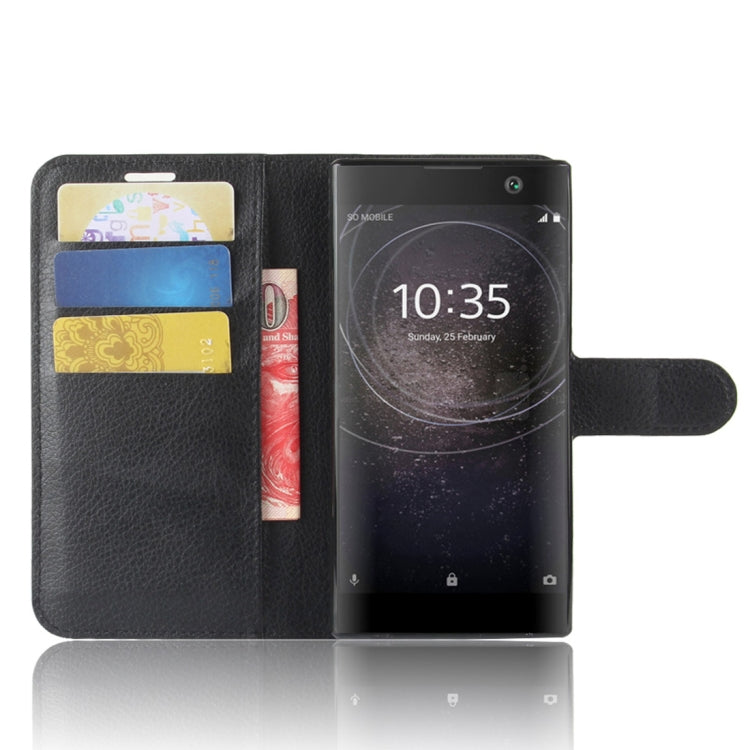 For Sony Xperia XA2 Litchi Texture Horizontal Flip Leather Case with Wallet & Holder & Card Slots