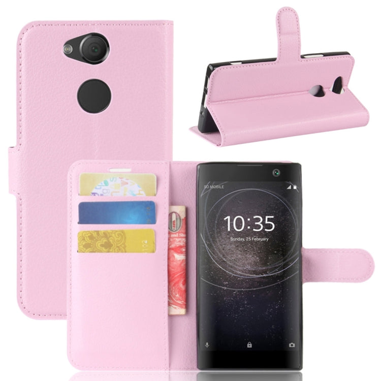 For Sony Xperia XA2 Litchi Texture Horizontal Flip Leather Case with Wallet & Holder & Card Slots