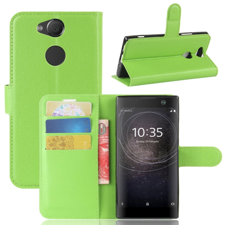 For Sony Xperia XA2 Litchi Texture Horizontal Flip Leather Case with Wallet & Holder & Card Slots