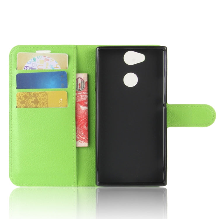 For Sony Xperia XA2 Litchi Texture Horizontal Flip Leather Case with Wallet & Holder & Card Slots