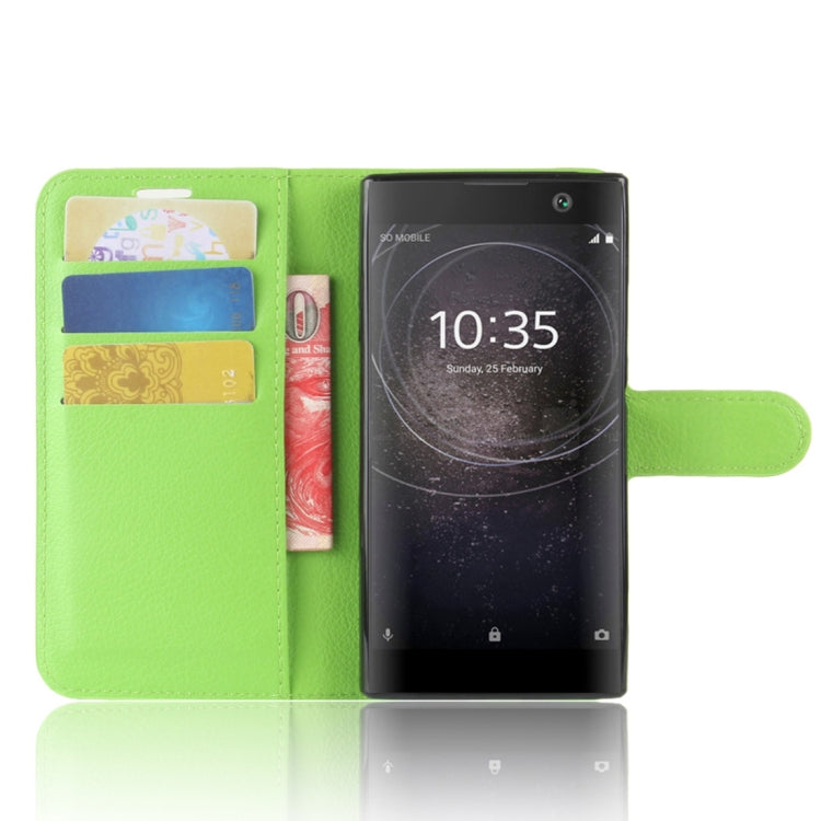 For Sony Xperia XA2 Litchi Texture Horizontal Flip Leather Case with Wallet & Holder & Card Slots