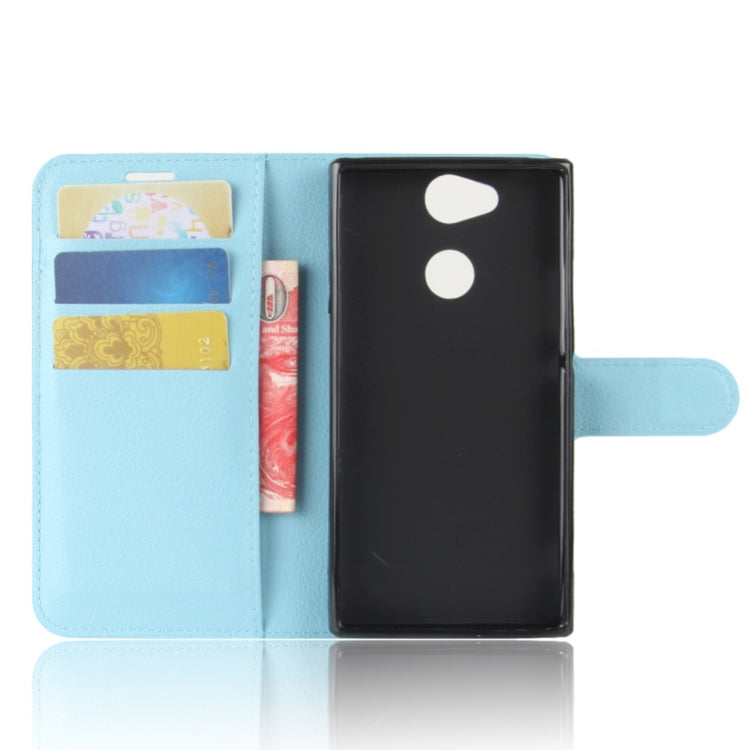 For Sony Xperia XA2 Litchi Texture Horizontal Flip Leather Case with Wallet & Holder & Card Slots