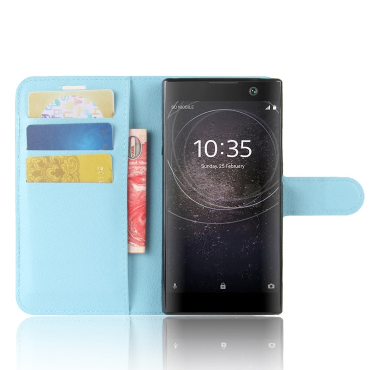 For Sony Xperia XA2 Litchi Texture Horizontal Flip Leather Case with Wallet & Holder & Card Slots