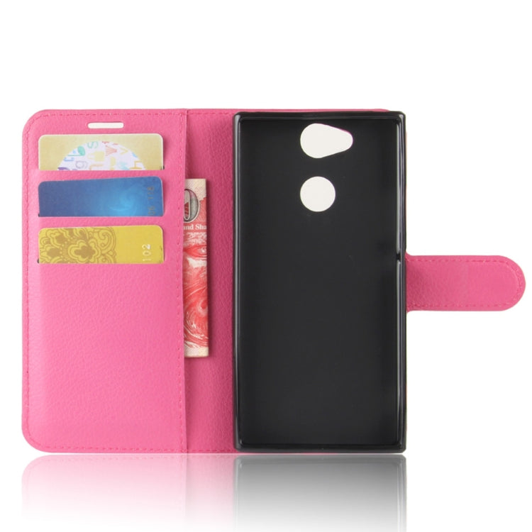 For Sony Xperia XA2 Litchi Texture Horizontal Flip Leather Case with Wallet & Holder & Card Slots