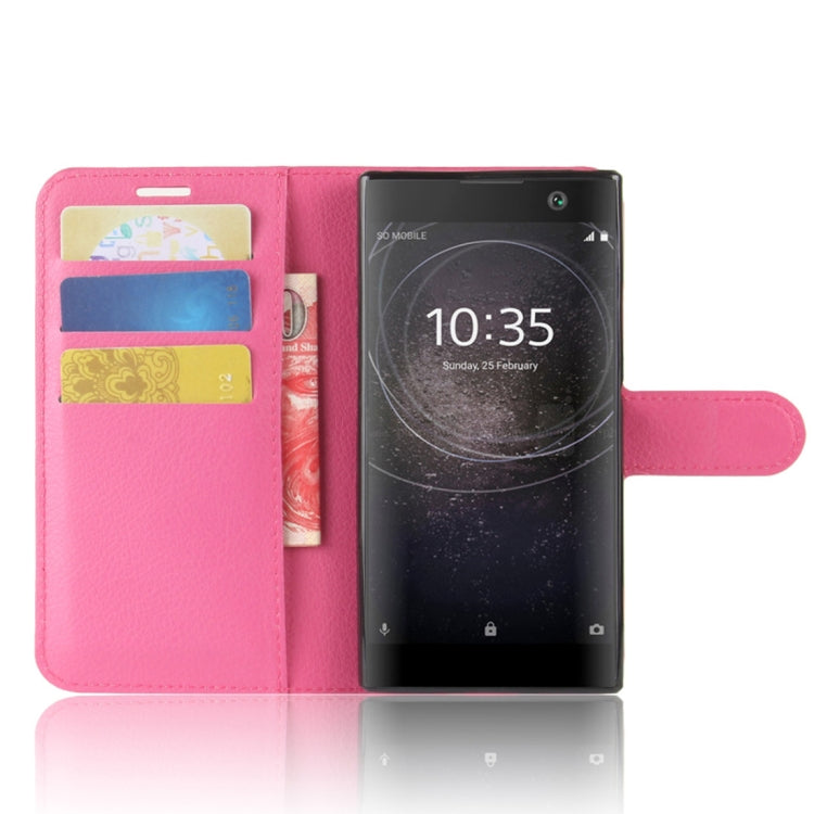 For Sony Xperia XA2 Litchi Texture Horizontal Flip Leather Case with Wallet & Holder & Card Slots