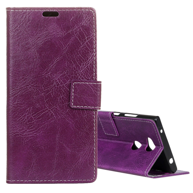 For Sony Xperia L2 Retro Crazy Horse Texture Horizontal Flip Leather Case with Holder & Card Slots & Wallet & Photo Frame