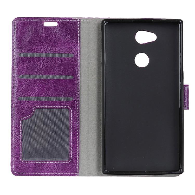 For Sony Xperia L2 Retro Crazy Horse Texture Horizontal Flip Leather Case with Holder & Card Slots & Wallet & Photo Frame