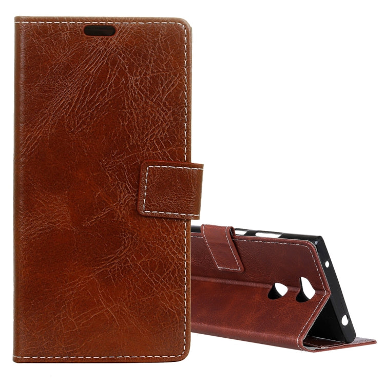For Sony Xperia L2 Retro Crazy Horse Texture Horizontal Flip Leather Case with Holder & Card Slots & Wallet & Photo Frame