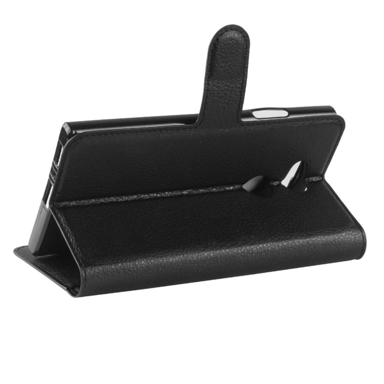 For Sony  Xperia L2 Litchi Texture Horizontal Flip Leather Case with Wallet & Holder & Card Slots