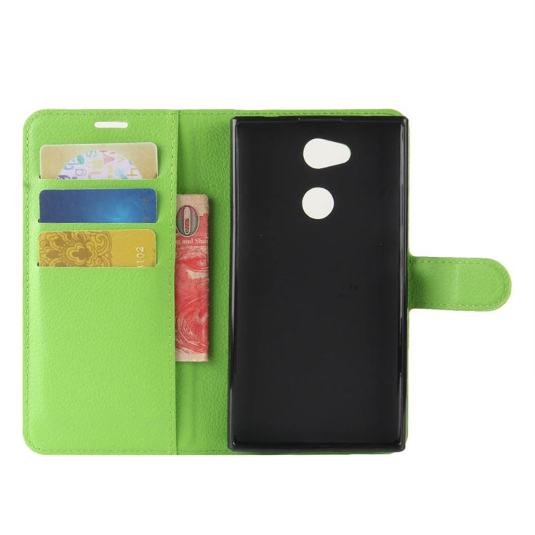 For Sony  Xperia L2 Litchi Texture Horizontal Flip Leather Case with Wallet & Holder & Card Slots