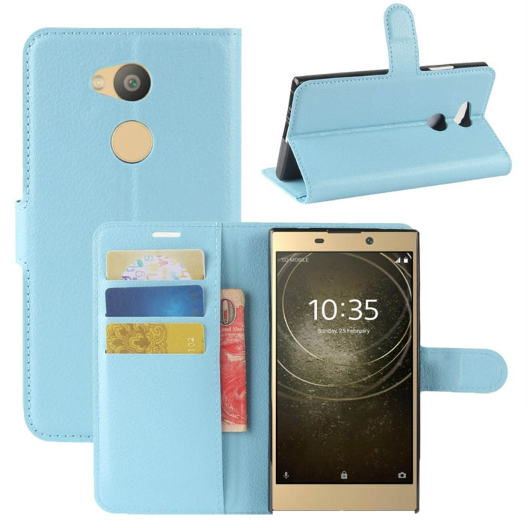 For Sony  Xperia L2 Litchi Texture Horizontal Flip Leather Case with Wallet & Holder & Card Slots