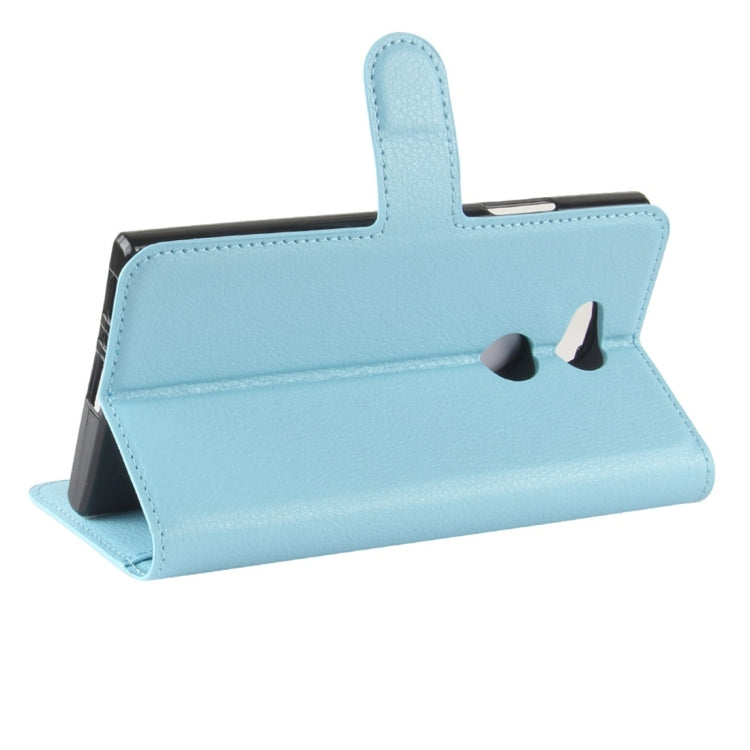 For Sony  Xperia L2 Litchi Texture Horizontal Flip Leather Case with Wallet & Holder & Card Slots