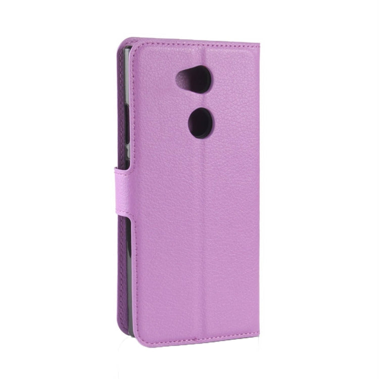 For Sony  Xperia L2 Litchi Texture Horizontal Flip Leather Case with Wallet & Holder & Card Slots