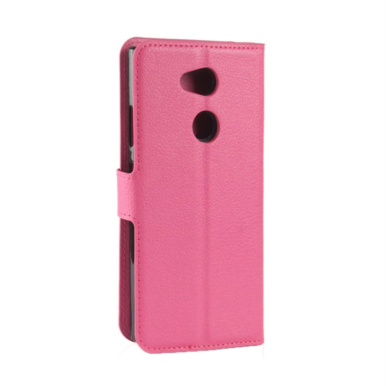 For Sony  Xperia L2 Litchi Texture Horizontal Flip Leather Case with Wallet & Holder & Card Slots