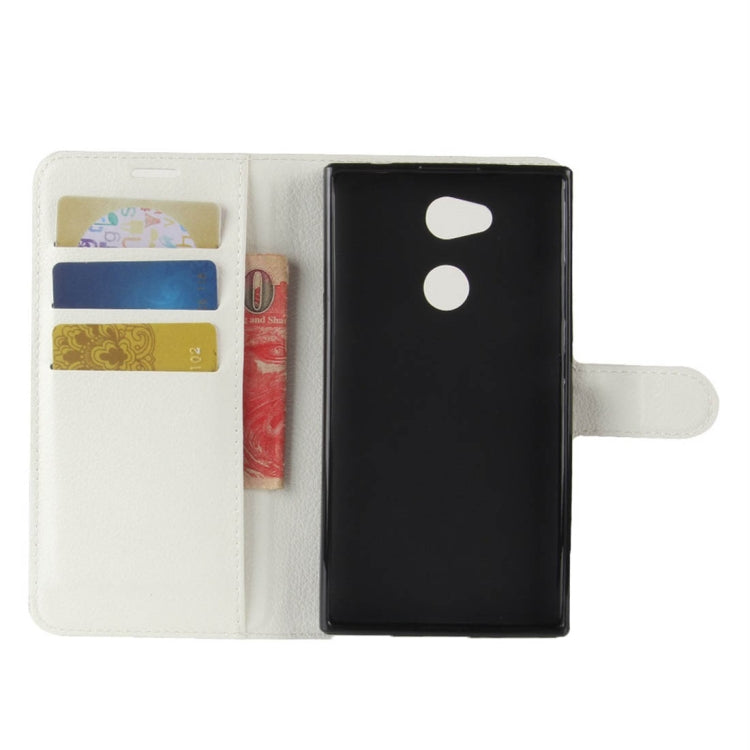 For Sony  Xperia L2 Litchi Texture Horizontal Flip Leather Case with Wallet & Holder & Card Slots