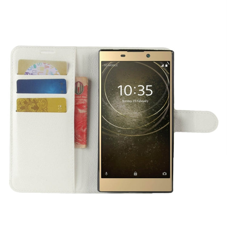 For Sony  Xperia L2 Litchi Texture Horizontal Flip Leather Case with Wallet & Holder & Card Slots