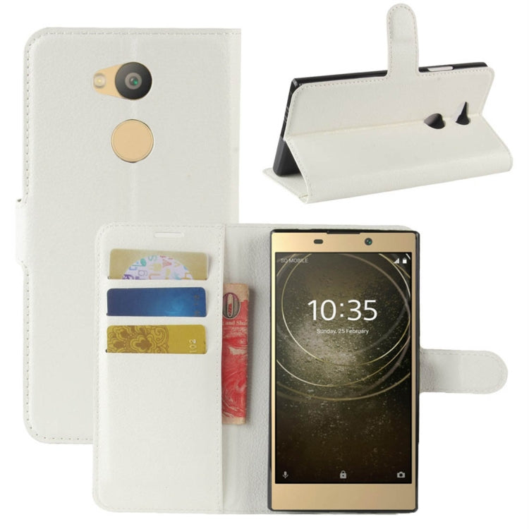For Sony  Xperia L2 Litchi Texture Horizontal Flip Leather Case with Wallet & Holder & Card Slots