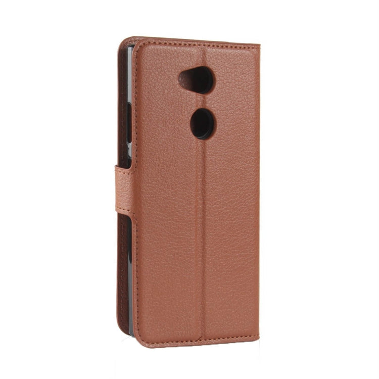 For Sony  Xperia L2 Litchi Texture Horizontal Flip Leather Case with Wallet & Holder & Card Slots