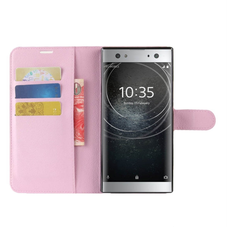 For Sony Xperia XA2 Ultra Litchi Texture Horizontal Flip Leather Case with Wallet & Holder & Card Slots