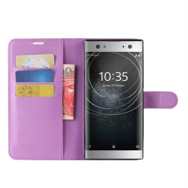 For Sony Xperia XA2 Ultra Litchi Texture Horizontal Flip Leather Case with Wallet & Holder & Card Slots