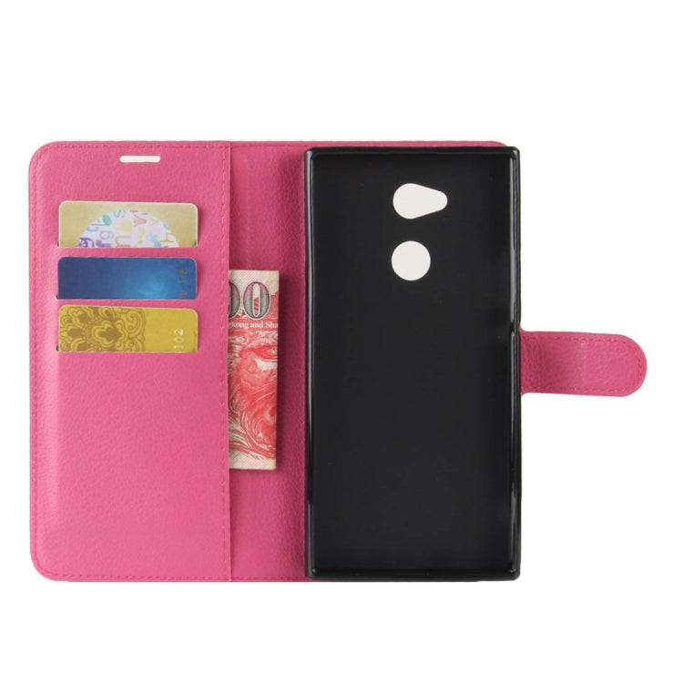For Sony Xperia XA2 Ultra Litchi Texture Horizontal Flip Leather Case with Wallet & Holder & Card Slots