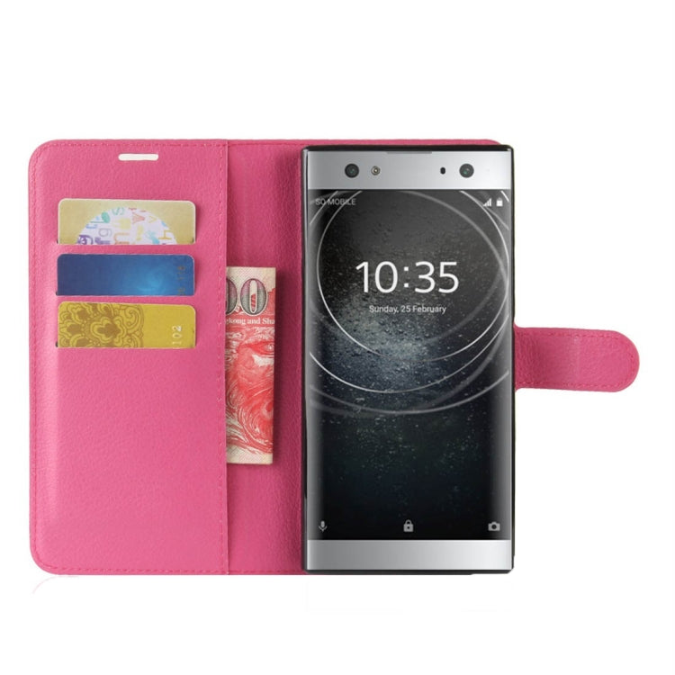 For Sony Xperia XA2 Ultra Litchi Texture Horizontal Flip Leather Case with Wallet & Holder & Card Slots