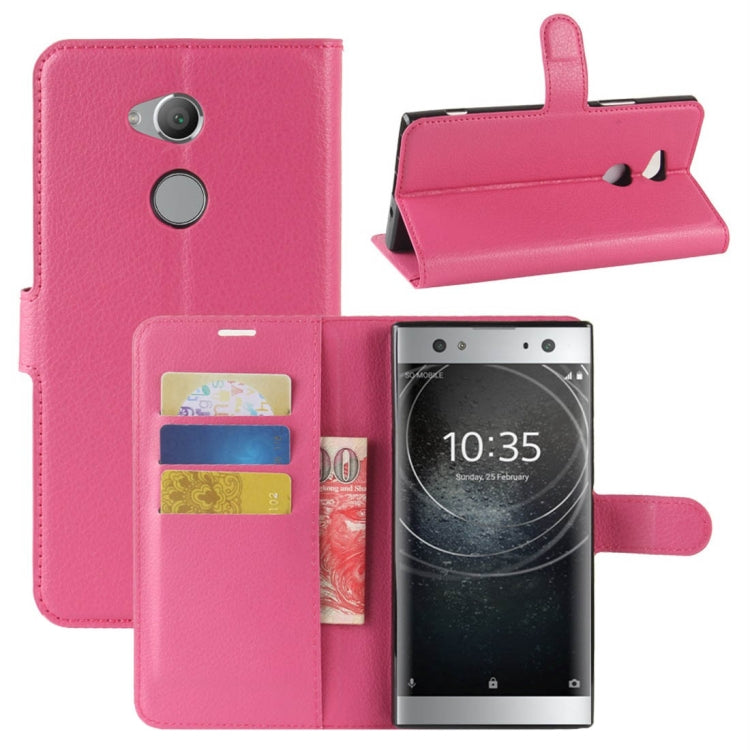 For Sony Xperia XA2 Ultra Litchi Texture Horizontal Flip Leather Case with Wallet & Holder & Card Slots