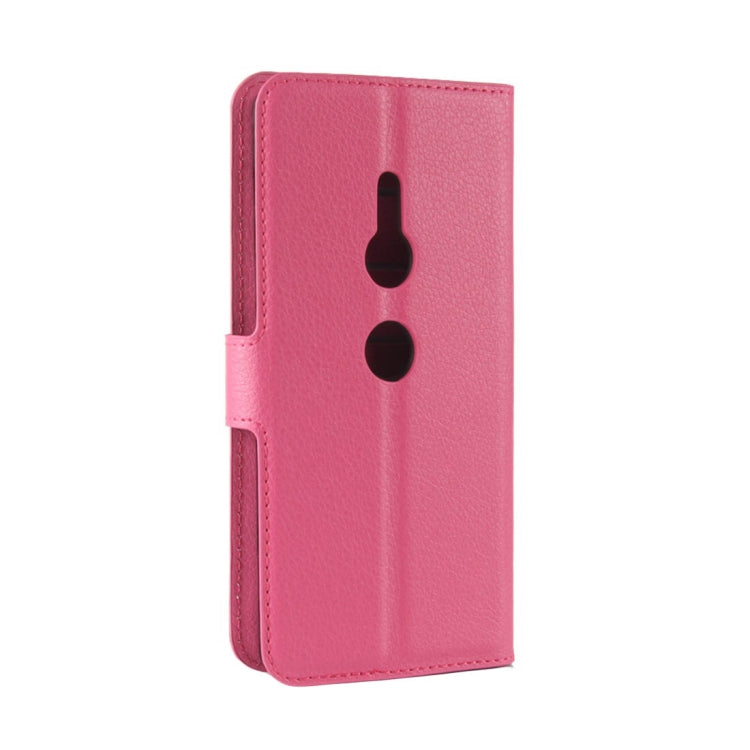 For Sony Xperia XZ2 Litchi Texture Horizontal Flip Leather Case with Wallet & Holder & Card Slots
