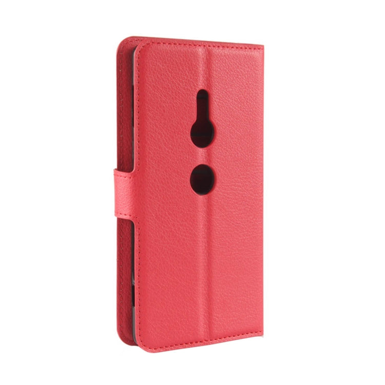 For Sony Xperia XZ2 Litchi Texture Horizontal Flip Leather Case with Wallet & Holder & Card Slots
