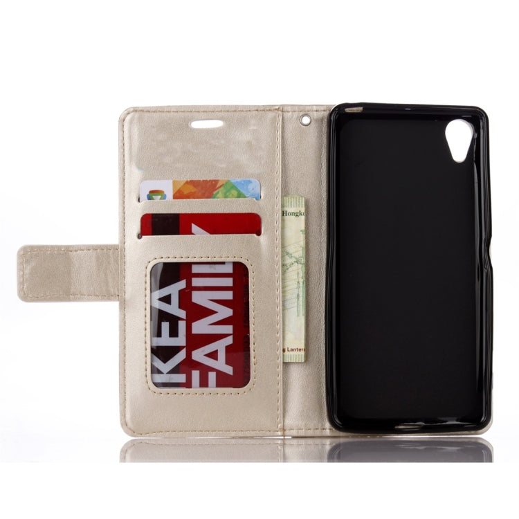 For Sony Xperia XA Mandragora Pattern Crystal Encrusted Horizontal Flip Leather Case with Card Slot & Holder & Wallet & Lanyard