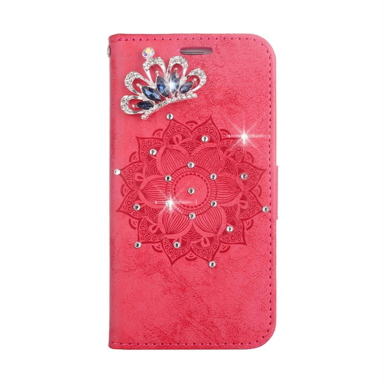 For Sony Xperia XA Mandragora Pattern Crystal Encrusted Horizontal Flip Leather Case with Card Slot & Holder & Wallet & Lanyard