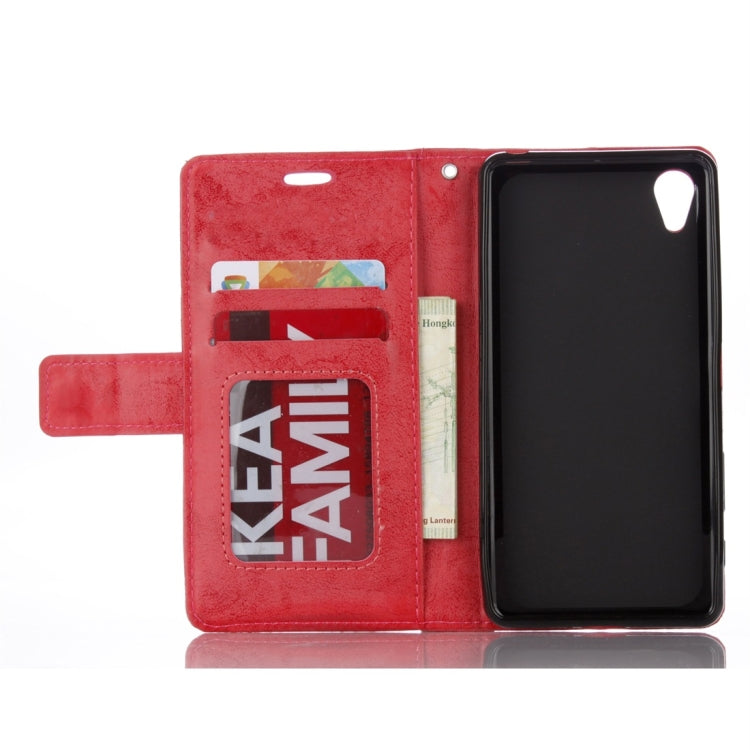 For Sony Xperia XA Mandragora Pattern Crystal Encrusted Horizontal Flip Leather Case with Card Slot & Holder & Wallet & Lanyard