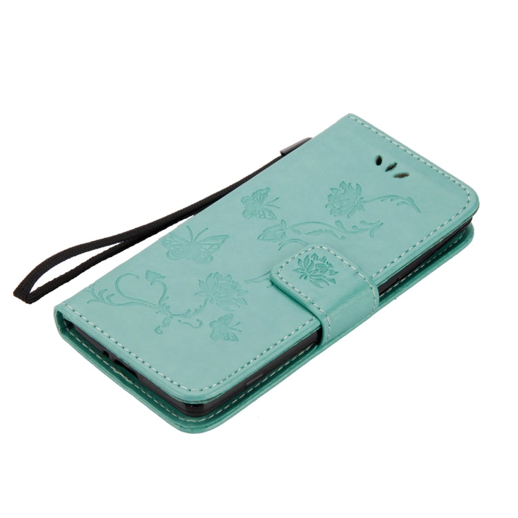 For Sony Xperia XZ2 Compact Lotus Butterfly Pattern Horizontal Flip Leather Case with Holder & Card Slots & Wallet & Lanyard