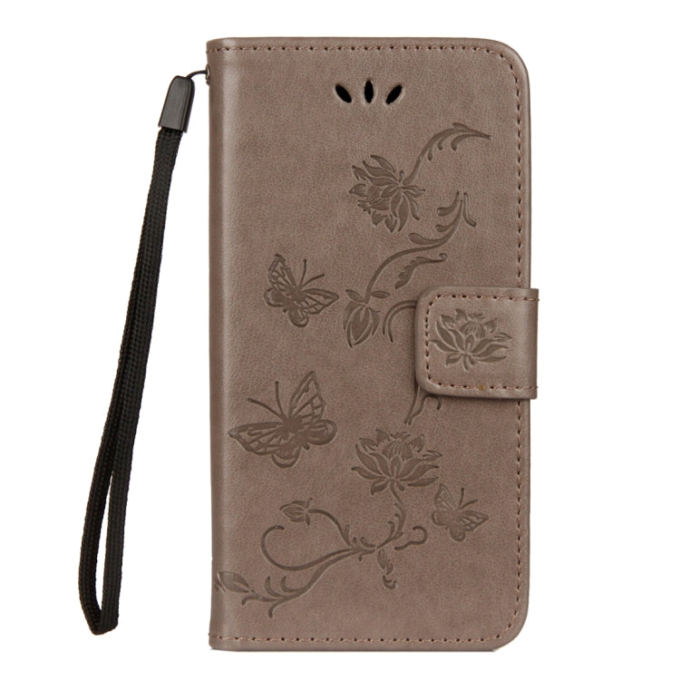 For Sony Xperia XZ2 Compact Lotus Butterfly Pattern Horizontal Flip Leather Case with Holder & Card Slots & Wallet & Lanyard