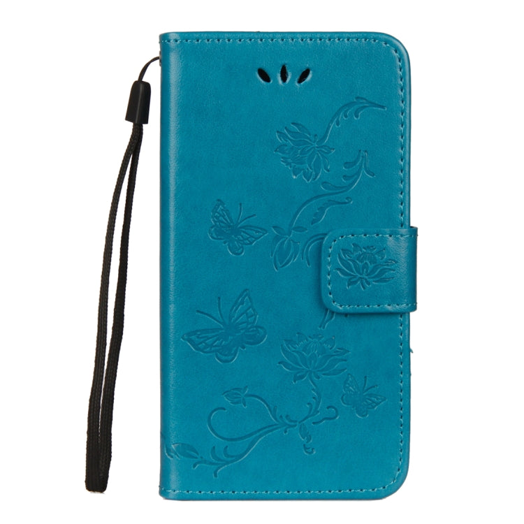 For Sony Xperia XZ2 Compact Lotus Butterfly Pattern Horizontal Flip Leather Case with Holder & Card Slots & Wallet & Lanyard